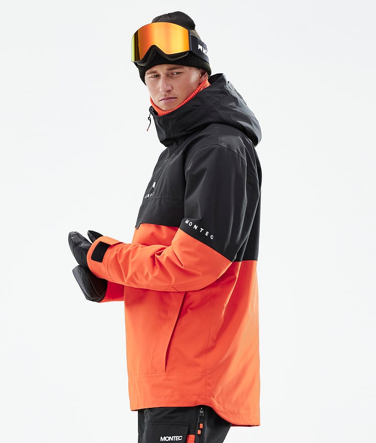 Montec Dune 21 Kurtka Snowboardowa Mężczyźni Black/Orange, Zdjęcie 7 z 10