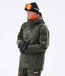 Montec Dune 21 Kurtka Narciarska Mężczyźni Olive Green Tiedye