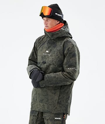 Montec Dune 21 Kurtka Narciarska Mężczyźni Olive Green Tiedye