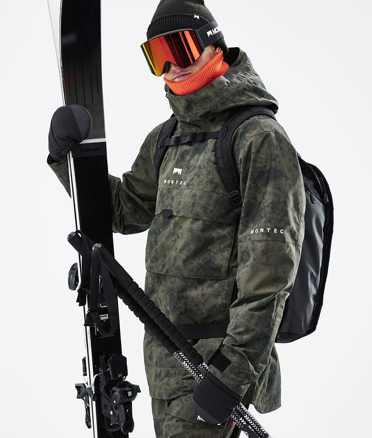 Montec Dune 21 Lyžařská Bunda Pánské Olive Green Tiedye, Obrázek 3 z 11