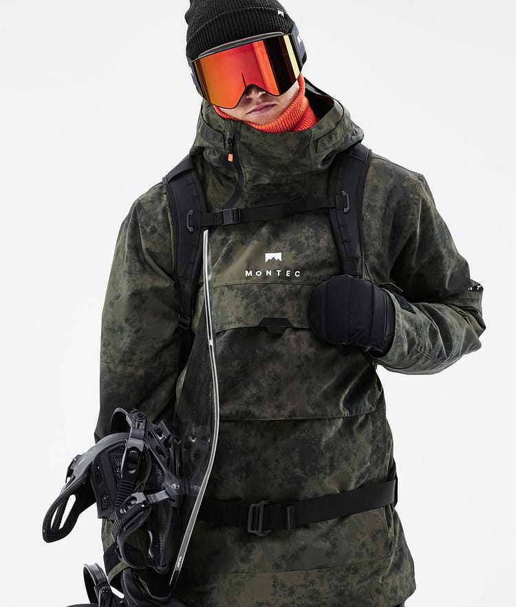 Montec Dune 21 Kurtka Snowboardowa Mężczyźni Olive Green Tiedye, Zdjęcie 3 z 10