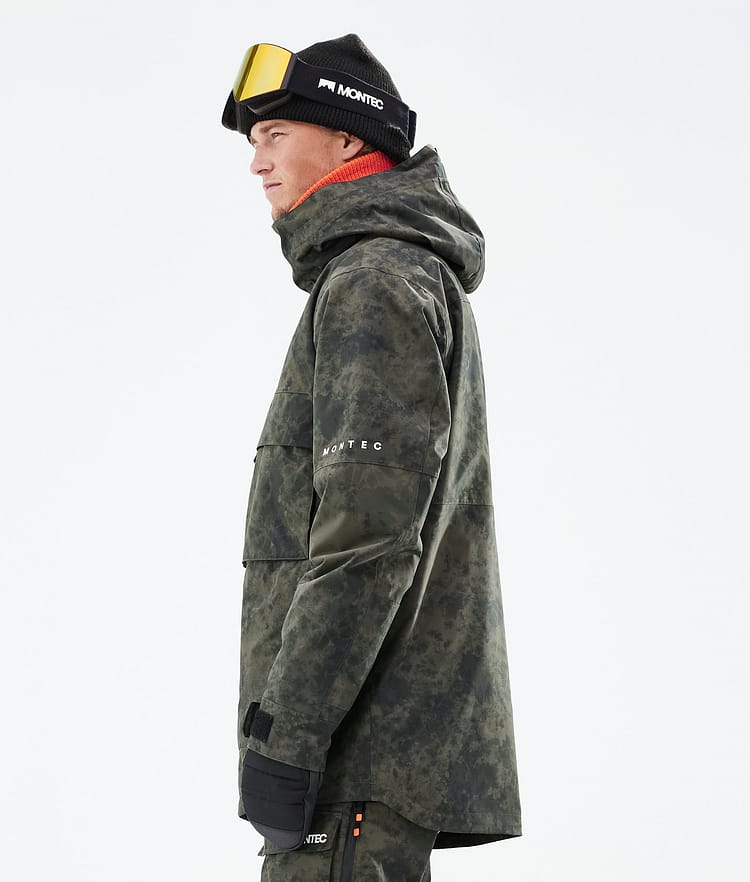 Montec Dune 21 Kurtka Snowboardowa Mężczyźni Olive Green Tiedye, Zdjęcie 7 z 10