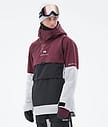Montec Dune 21 Lyžařská Bunda Pánské Burgundy/Black/Light Grey
