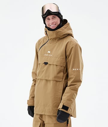 Montec Dune 21 Bunda na Snowboard Pánské Gold