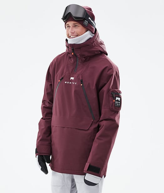 Montec Anzu Lyžařská Bunda Pánské Burgundy