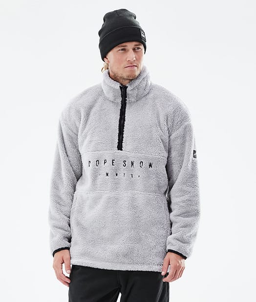 Dope Pile 2021 Fleece Sweater Men Light Grey