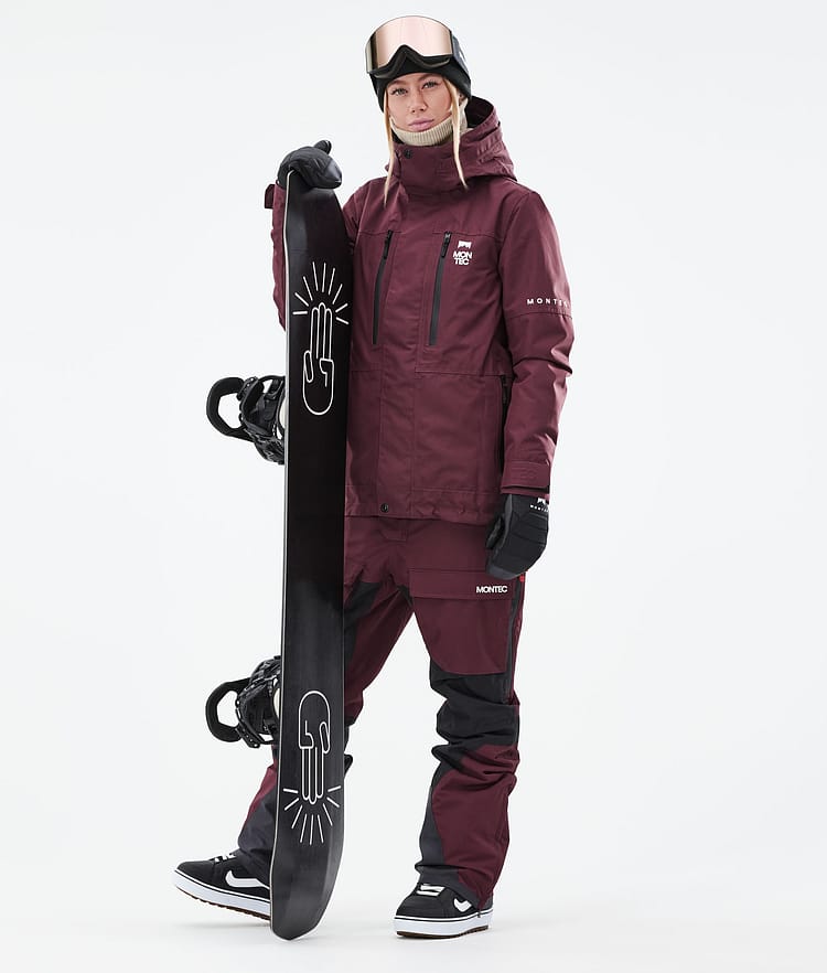 Montec Fawk W 21 Kurtka Snowboardowa Kobiety Burgundy, Zdjęcie 4 z 11
