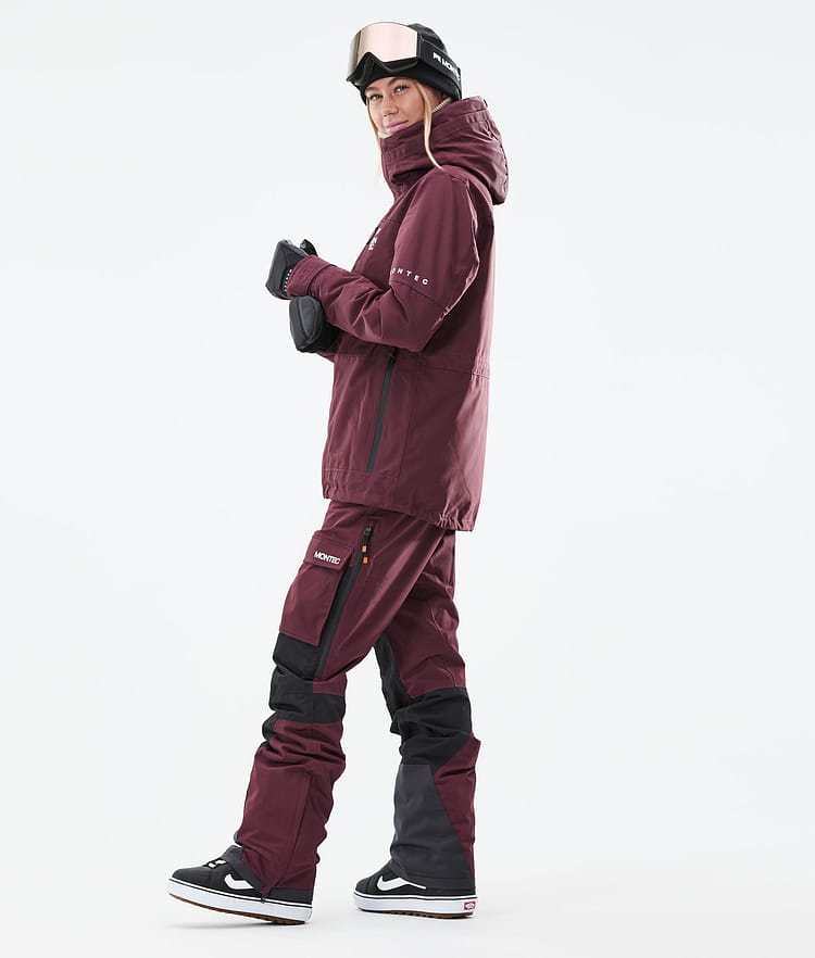Montec Fawk W 21 Kurtka Snowboardowa Kobiety Burgundy, Zdjęcie 5 z 11