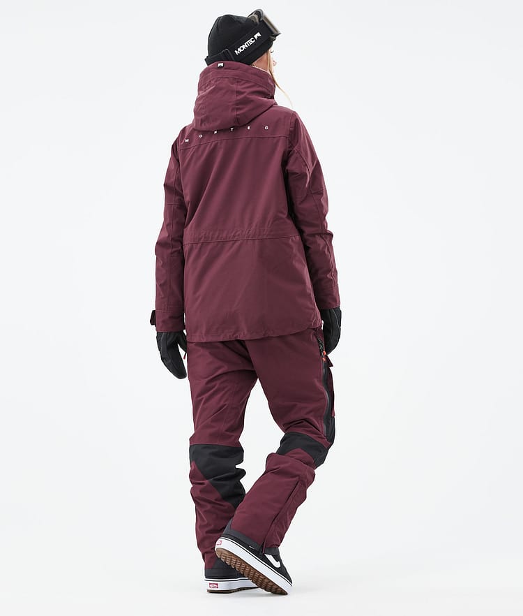 Montec Fawk W 21 Kurtka Snowboardowa Kobiety Burgundy, Zdjęcie 6 z 11
