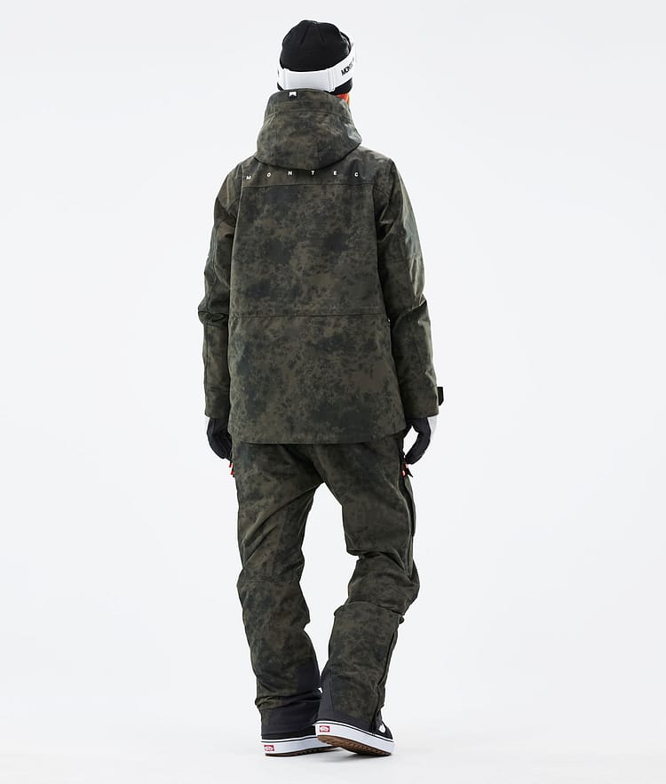 Montec Fawk W 21 Kurtka Snowboardowa Kobiety Olive Green Tiedye, Zdjęcie 7 z 12