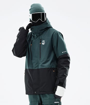 Montec Fawk 21 Bunda na Snowboard Pánské Dark Atlantic/Black