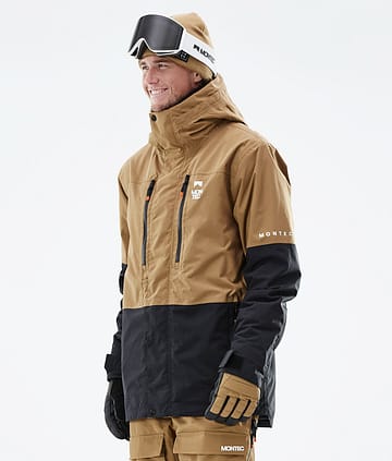 Montec Fawk 21 Bunda na Snowboard Pánské Gold/Black