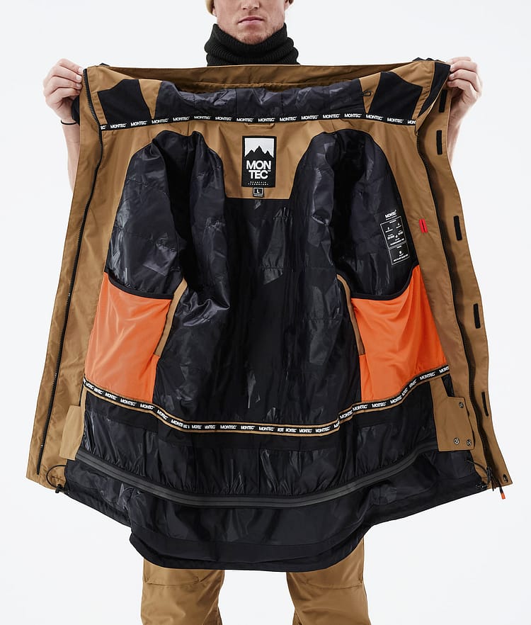 Montec Fawk 21 Lyžařská Bunda Pánské Gold/Black, Obrázek 12 z 12