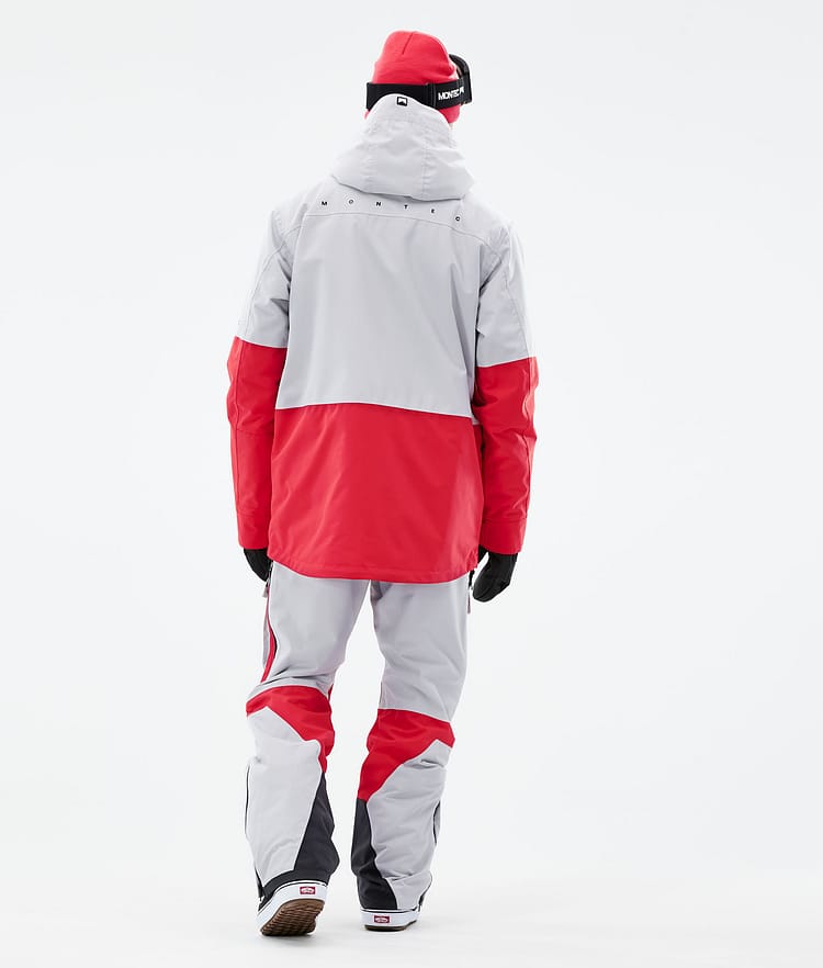 Montec Fawk 21 Chaqueta Snowboard Hombre Light Grey/Red, Imagen 6 de 11