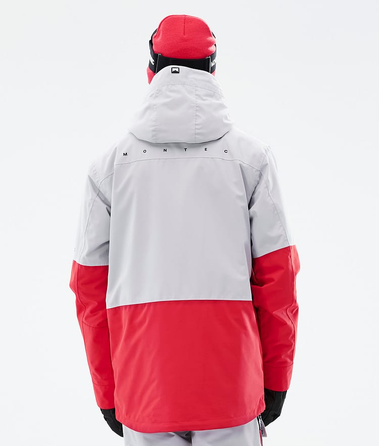 Montec Fawk 21 Chaqueta Snowboard Hombre Light Grey/Red, Imagen 8 de 11