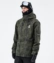 Montec Fawk 2021 Snowboard Jacket Men Olive Green Tiedye