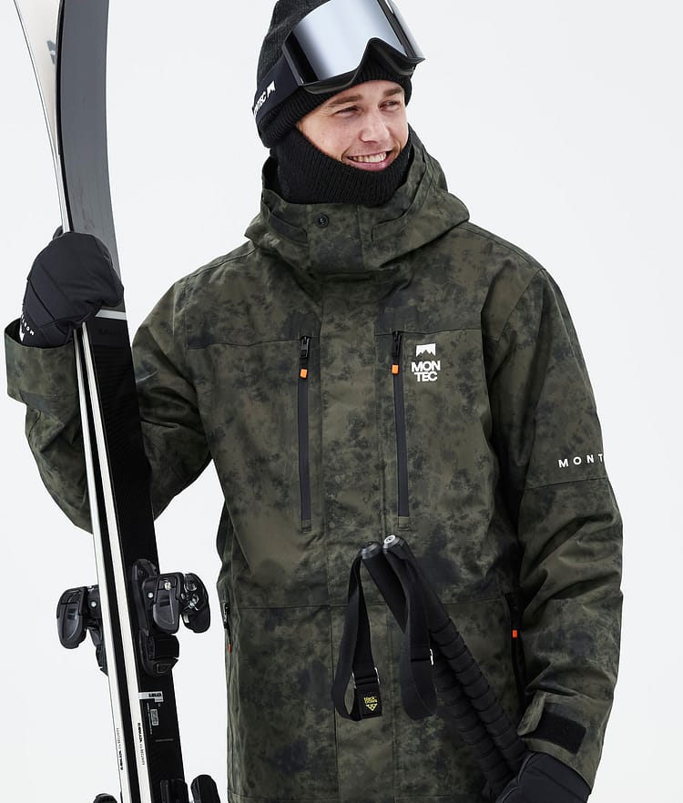 Montec Fawk 21 Lyžařská Bunda Pánské Olive Green Tiedye, Obrázek 2 z 10