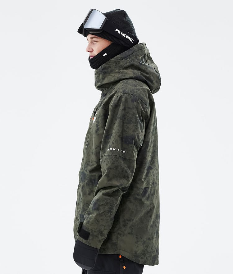 Montec Fawk 21 Bunda na Snowboard Pánské Olive Green Tiedye Renewed, Obrázek 6 z 10