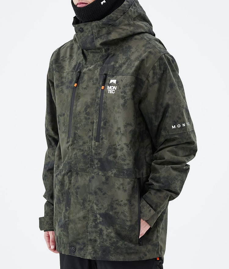 Montec Fawk 21 Bunda na Snowboard Pánské Olive Green Tiedye Renewed, Obrázek 8 z 10