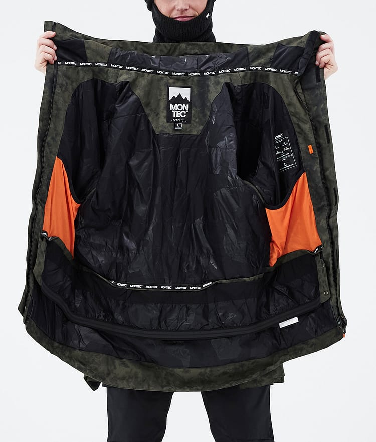 Montec Fawk 21 Lyžařská Bunda Pánské Olive Green Tiedye, Obrázek 10 z 10