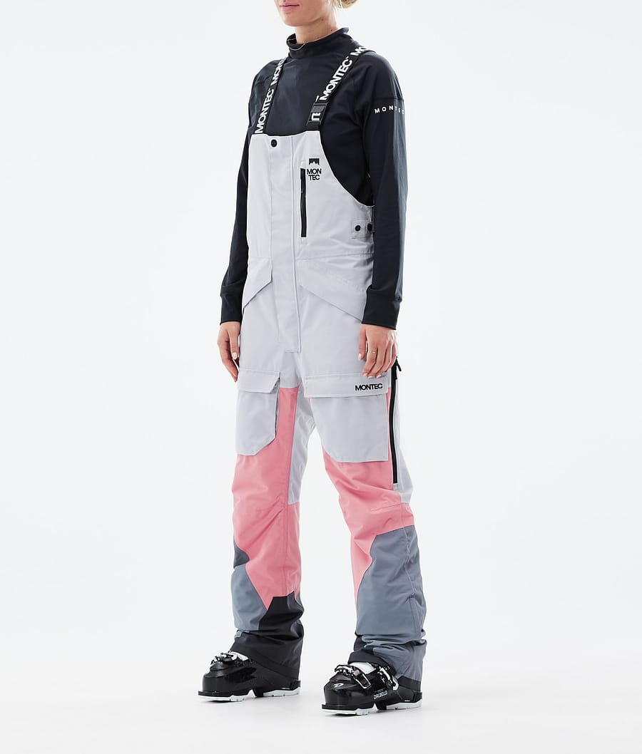 Montec Fawk W Pantalon de Ski Light Grey/Pink/Light Pearl
