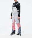 Montec Fawk W 2021 Kalhoty na Snowboard Dámské Light Grey/Pink/Light Pearl