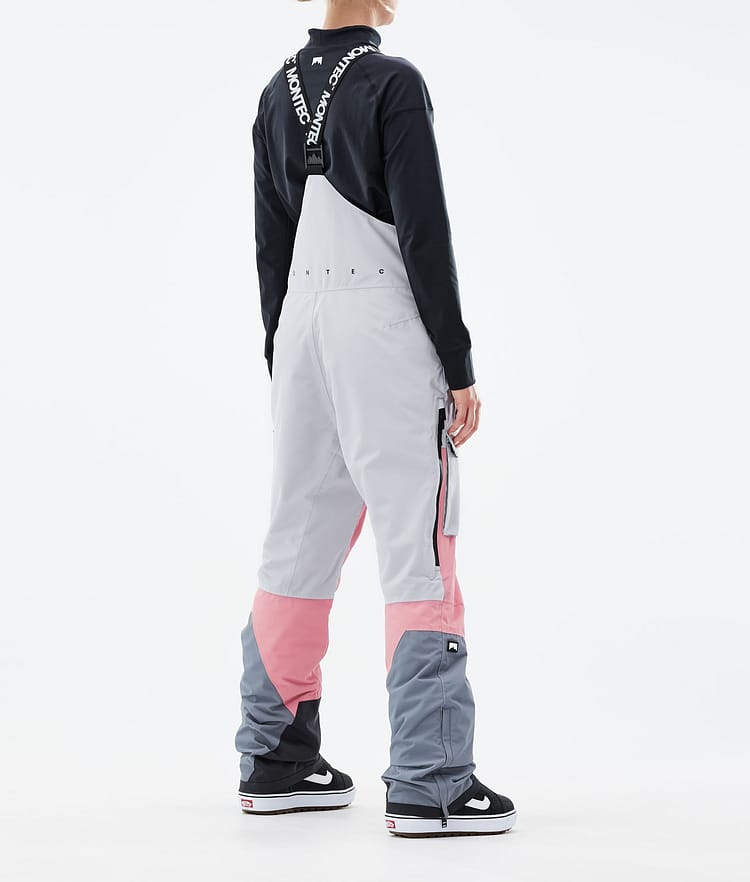 Montec Fawk W 21 Kalhoty na Snowboard Dámské Light Grey/Pink/Light Pearl Renewed, Obrázek 3 z 6