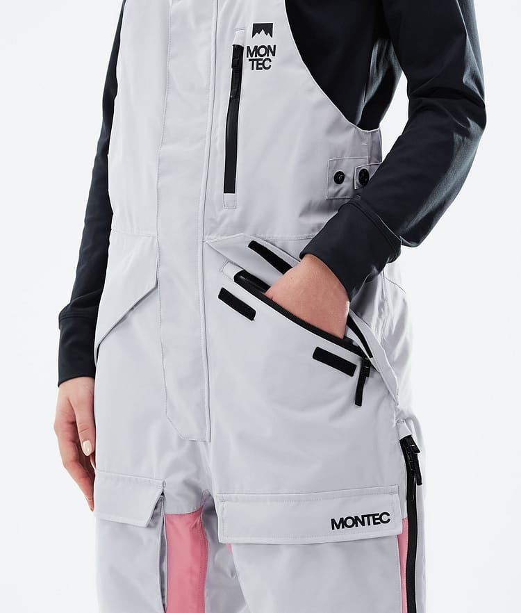 Montec Fawk W 21 Kalhoty na Snowboard Dámské Light Grey/Pink/Light Pearl Renewed, Obrázek 4 z 6
