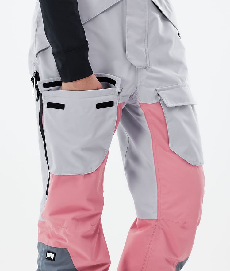 Montec Fawk W 21 Kalhoty na Snowboard Dámské Light Grey/Pink/Light Pearl Renewed, Obrázek 6 z 6