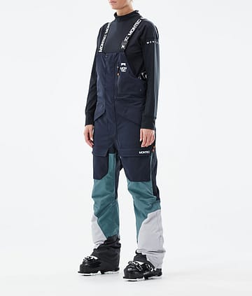 Montec Fawk W 21 Spodnie Narciarskie Kobiety Marine/Atlantic/Light Grey