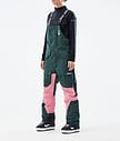 Montec Fawk W 2021 Kalhoty na Snowboard Dámské Dark Atlantic/Pink