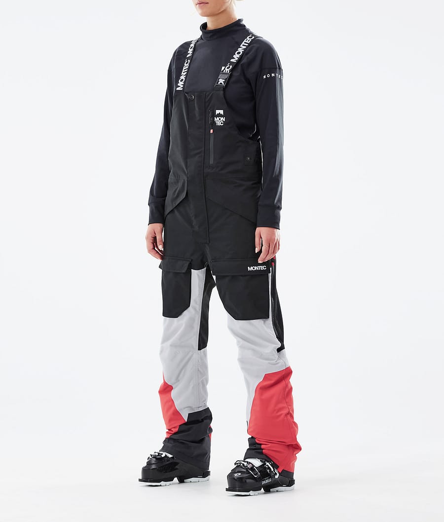 Montec Fawk W Ski Pants Black/Light Grey/Coral