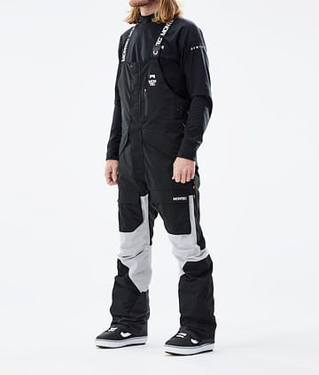 Montec Fawk 21 Kalhoty na Snowboard Pánské Black/Light Grey/Black