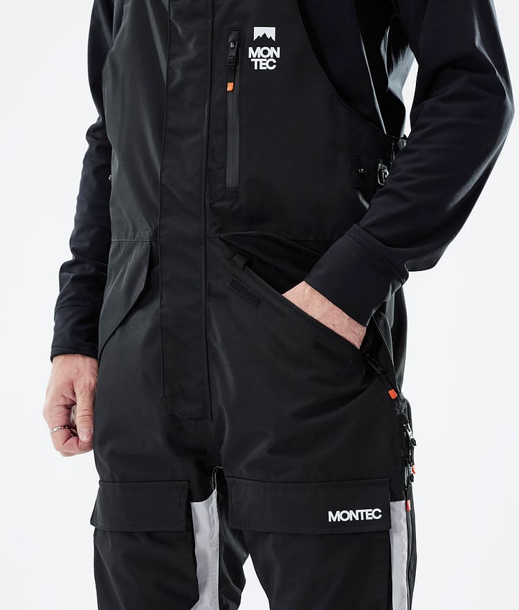 Montec Fawk 21 Kalhoty na Snowboard Pánské Black/Light Grey/Black, Obrázek 4 z 6