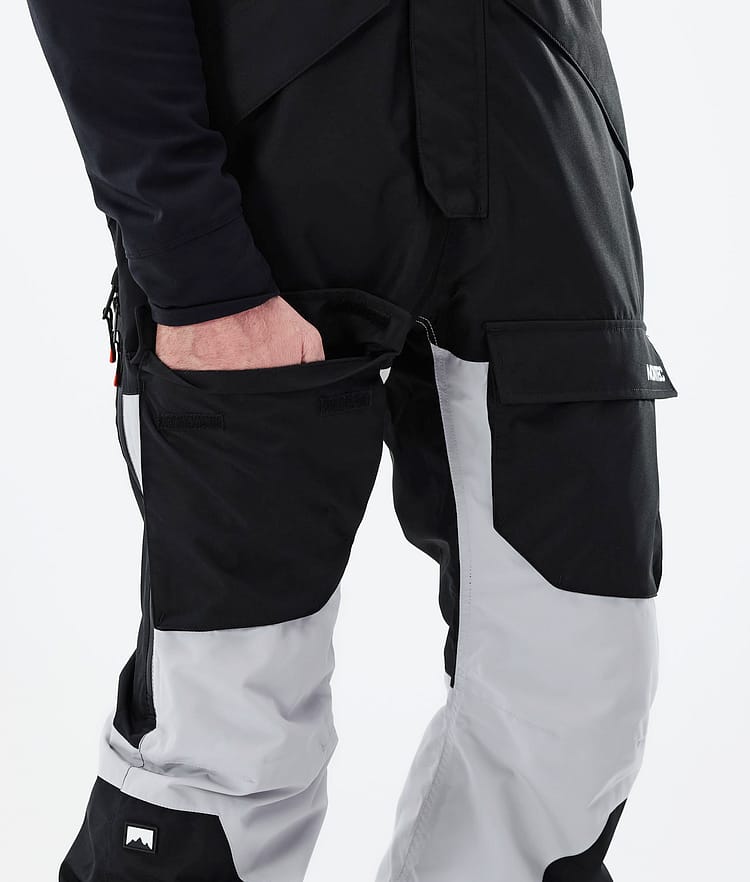 Montec Fawk 21 Kalhoty na Snowboard Pánské Black/Light Grey/Black, Obrázek 6 z 6