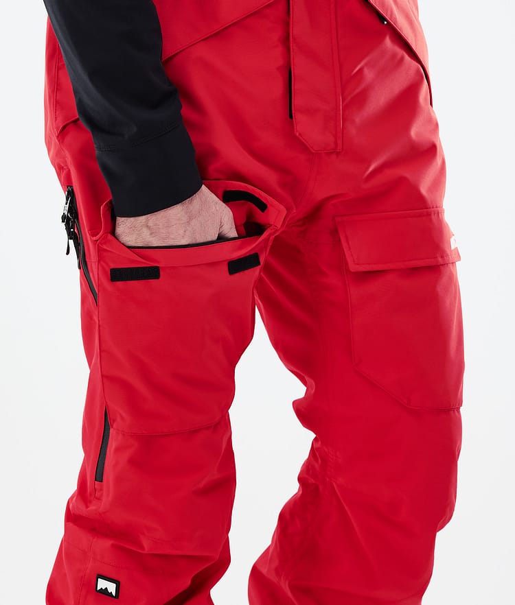 Montec Fawk 21 Kalhoty na Snowboard Pánské Red, Obrázek 6 z 6