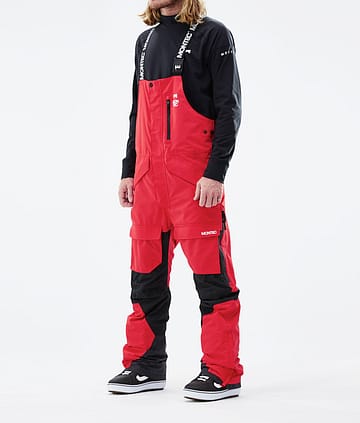 Montec Fawk 21 Kalhoty na Snowboard Pánské Red/Black