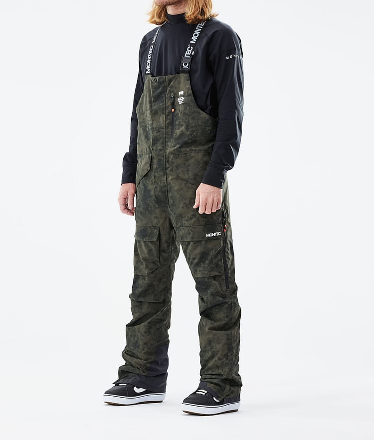 Montec Fawk 21 Kalhoty na Snowboard Pánské Olive Green Tiedye, Obrázek 1 z 6