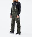 Montec Fawk 21 Kalhoty na Snowboard Pánské Olive Green Tiedye