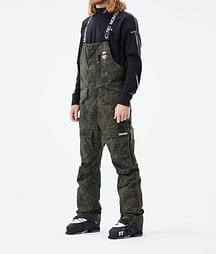 Montec Fawk 21 Spodnie Narciarskie Mężczyźni Olive Green Tiedye