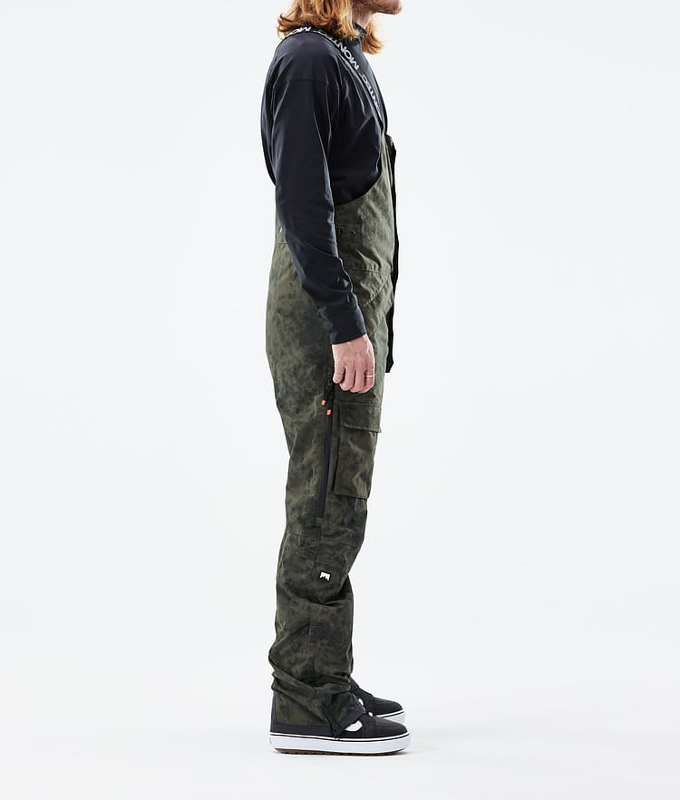 Montec Fawk 21 Kalhoty na Snowboard Pánské Olive Green Tiedye, Obrázek 2 z 6