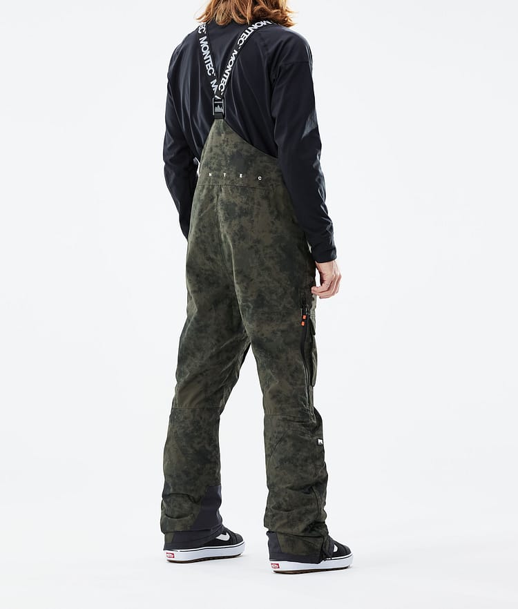 Montec Fawk 21 Kalhoty na Snowboard Pánské Olive Green Tiedye, Obrázek 3 z 6