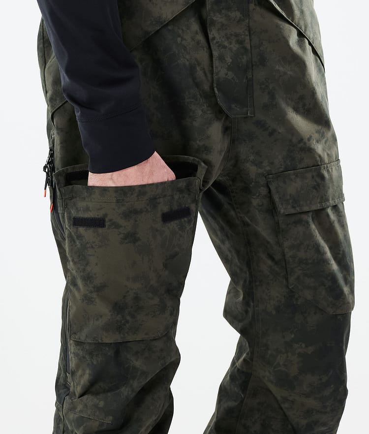 Montec Fawk 21 Kalhoty na Snowboard Pánské Olive Green Tiedye, Obrázek 6 z 6