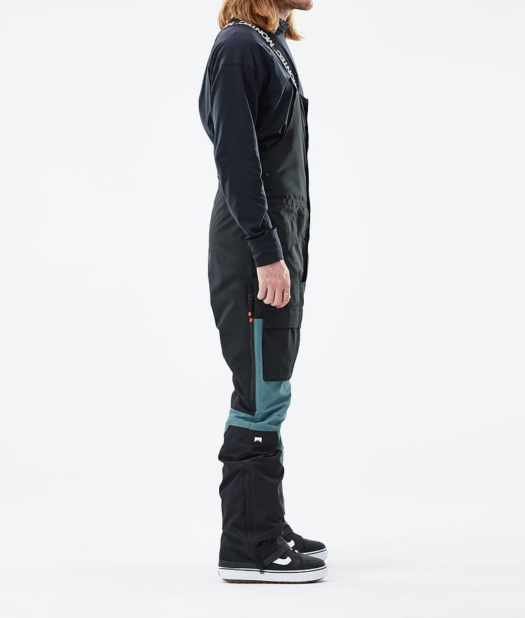 Montec Fawk 21 Kalhoty na Snowboard Pánské Black/Atlantic, Obrázek 2 z 6