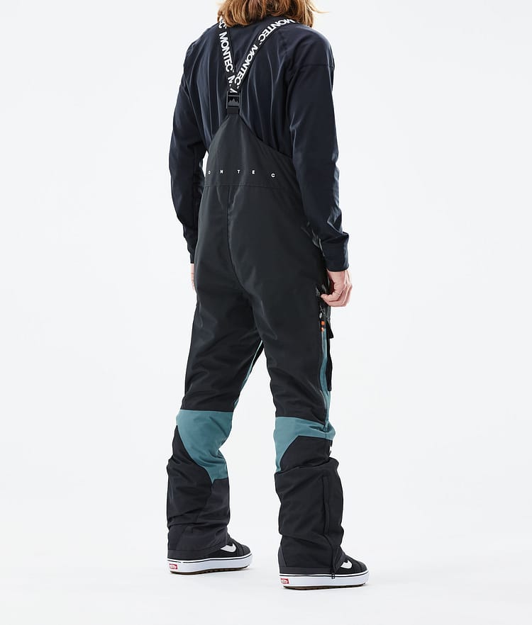 Montec Fawk 21 Kalhoty na Snowboard Pánské Black/Atlantic, Obrázek 3 z 6