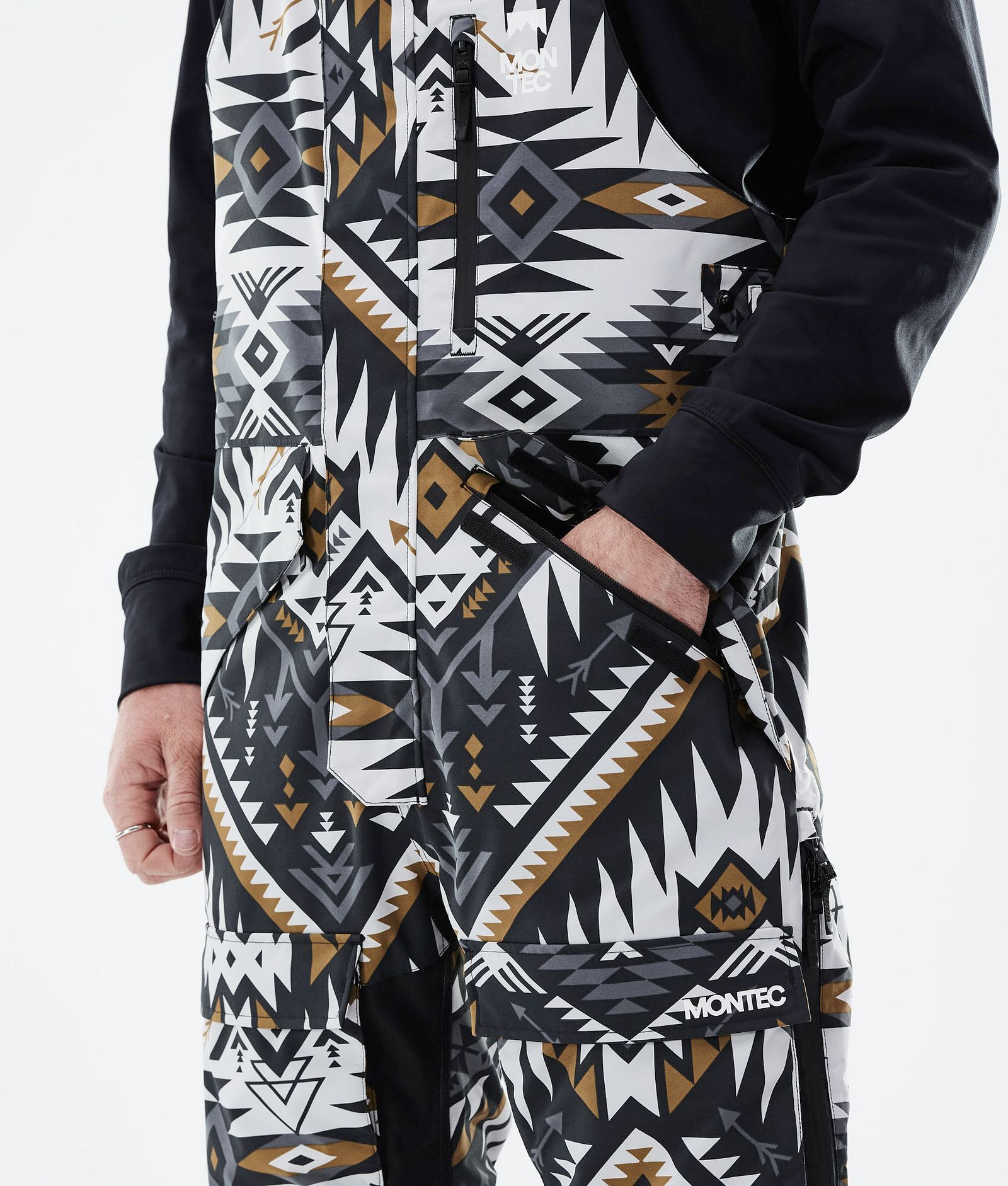 Montec Fawk 2021 Pantalon de Snowboard Homme Komber Gold/Black, Image 4 sur 6