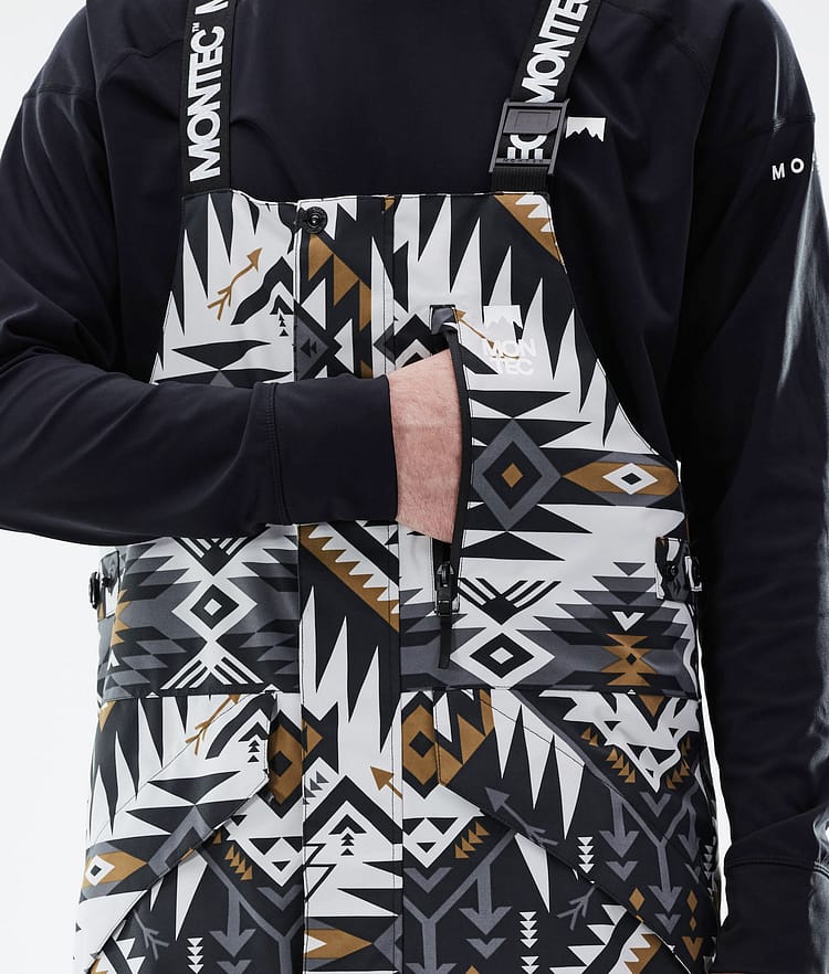 Montec Fawk 2021 Pantalon de Snowboard Homme Komber Gold/Black, Image 5 sur 6
