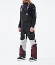 Montec Fawk 2021 Pantaloni Snowboard Uomo Black/Light Grey/Burgundy