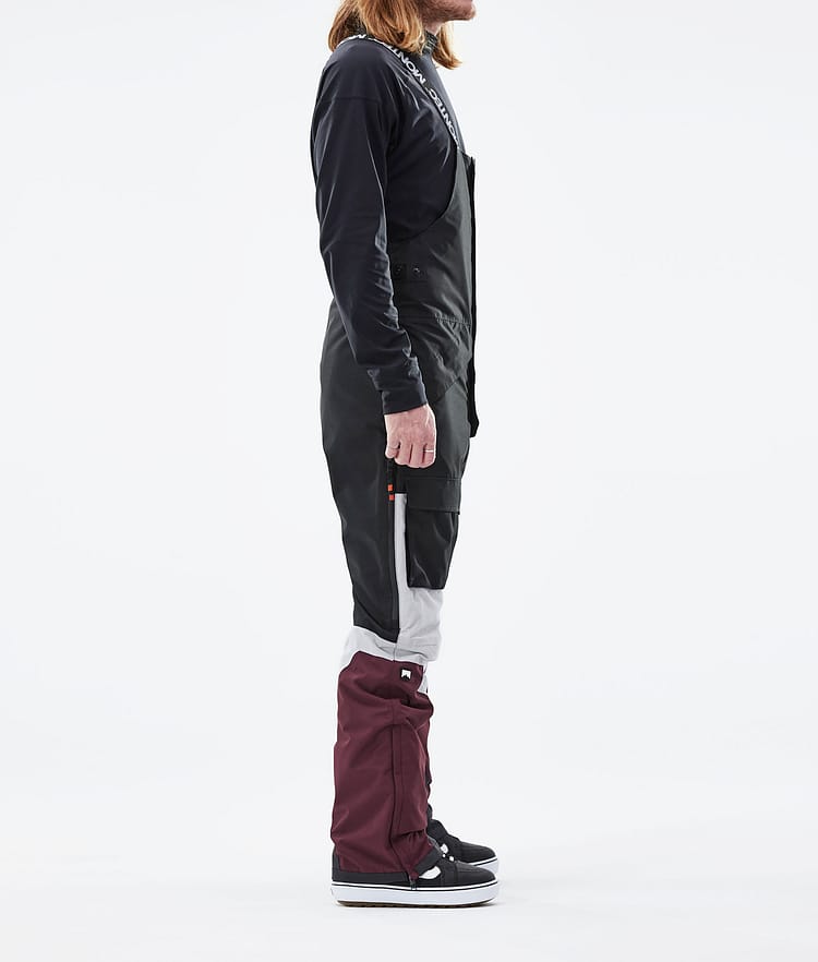 Montec Fawk 2021 Snowboardhose Herren Black/Light Grey/Burgundy, Bild 2 von 6