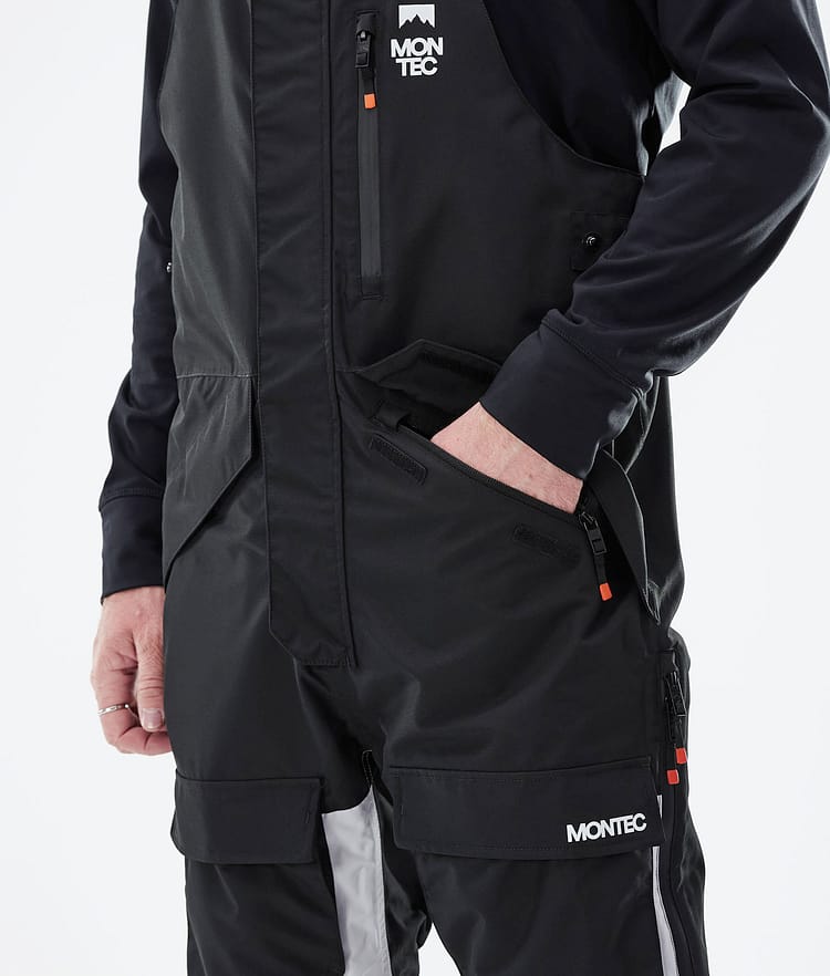 Montec Fawk 2021 Snowboardhose Herren Black/Light Grey/Burgundy, Bild 4 von 6